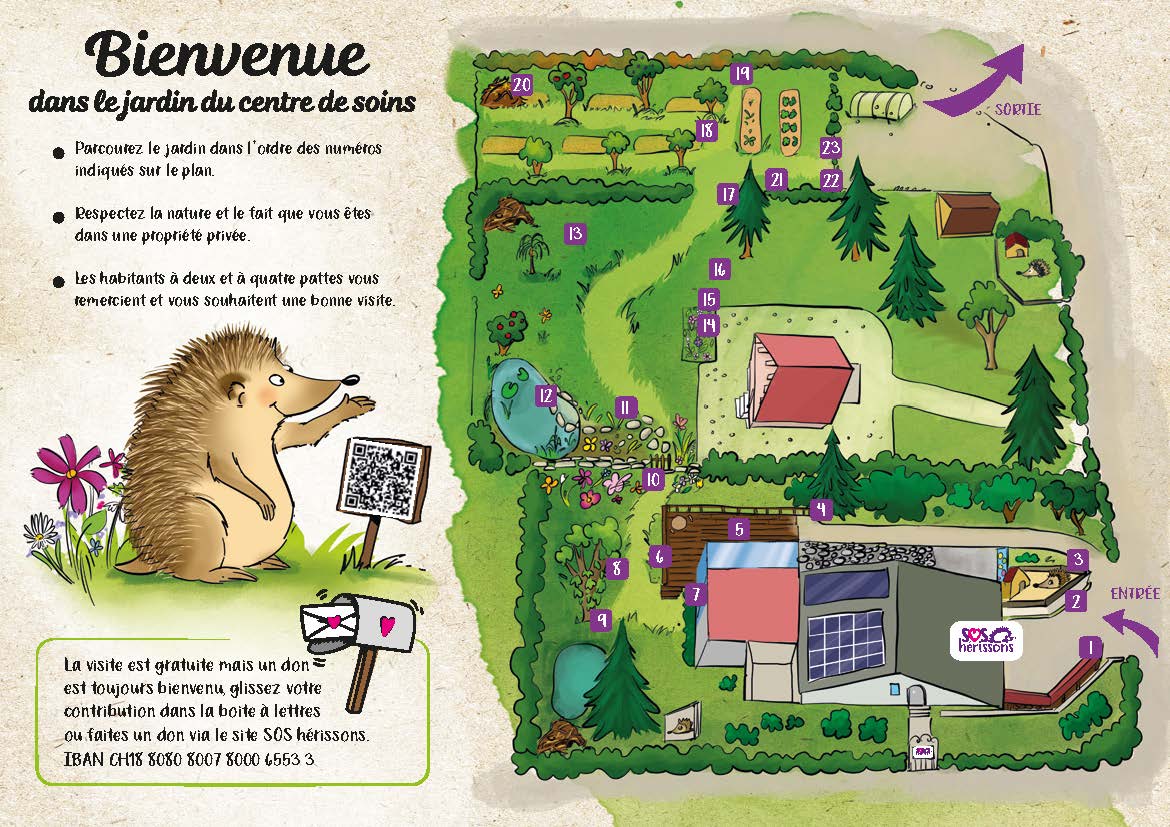 Visiter le Jardin et le centre SOS Hérissons